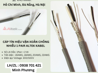 Cáp tín hiệu vặn xoắn chống nhiễu 1 Pair Altek Kabel Đà Nẵng, Hà Nội, Hồ Chí Minh