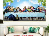 Gạch công giáo , tranh 3d bữa tiệc ly