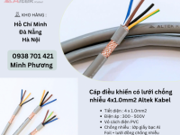Cáp điều khiển có lưới chống nhiễu 4x1.0mm2 Altek Kabel Hà Nội, Đà Nẵng, Huế
