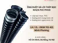 Ống ruột gà lõi thép bọc nhựa PVC Phi19 Đà Nẵng, Hà Nội, Quảng Nam