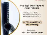 Ống ruột gà lõi thép bọc nhựa PVC Phi19 Đà Nẵng, Hà Nội, Quảng Nam