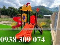 Cầu trượt liên hoàn giá rẻ, tặng bập bênh , cầu trượt hồ bơi