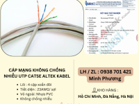 Cáp mạng không chống nhiễu UTP Cat5e Altek Kabel Đà Nẵng, Hà Nội, Quảng Trị