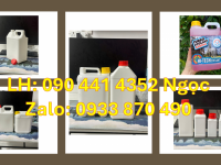 Bình 1 lit đựng dầu gội, can nhựa 2L đựng thuốc nhuộm, can 5 lít vuông màu đen, trắng, vàng…