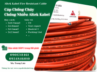 Cáp chống cháy chống nhiễu Altek Kabel 2x0.75/2x1.0/2x1.5/2x2.5 