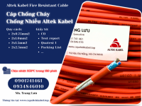 Cáp chống cháy chống nhiễu Altek Kabel 2x0.75/2x1.0/2x1.5/2x2.5 