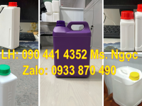 Cung cấp can nhựa đựng hóa chất 0.5 lít, can 1 lít dày, can nhựa 2 lít tròn