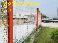 Hàng rào lưới thép - Hàng rào cột trái đào 