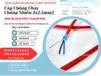 Cáp Chống Cháy Chống Nhiễu 2x2.5 Altek Kabel phân phối chính hãng
