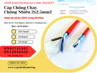 Cáp Chống Cháy Chống Nhiễu 2x2.5 Altek Kabel phân phối chính hãng