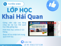 KHAI GIẢNG LỚP BỒI DƯỠNG NGHIỆP VỤ KHAI BÁO HẢI QUAN