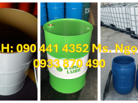 Thùng phuy sắt mới giá tốt nhất thị trường, có đủ 2 loại nắp kín, nắp hở 