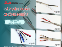Cáp tín hiệu vặn xoắn chống nhiễu 2 Pair 16/ 18/ 20/ 22 Awg Altek Kabel