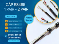 Cáp RS485 1pair 18awg/1pair 22awg/ 1pair 24awg/ 2pair 18awg/ 2pair 22awg/ 2pair 24awg