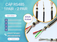 Cáp RS485 1pair 18awg/1pair 22awg/ 1pair 24awg/ 2pair 18awg/ 2pair 22awg/ 2pair 24awg