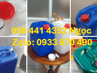 Vỏ can nhựa 30 lít vuông, can 25 lít đựng chất tẩy, can nhựa 20 lít đựng nước javel 