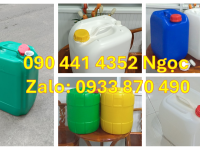 Vỏ can nhựa 30 lít vuông, can 25 lít đựng chất tẩy, can nhựa 20 lít đựng nước javel 