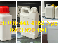 Gía can nhựa 2 lít có vòi ấn, can 5 lít đựng hóa chất nhựa chính phẩm