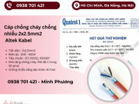 Cáp chống cháy chống nhiễu Altek Kabel 2x2.5mm2 Đà Nẵng, Huế, Thanh Hóa