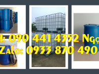 Gía thùng phuy nhựa 220 lít làm bè cá, thùng phuy nắp hở 220 lít mới 