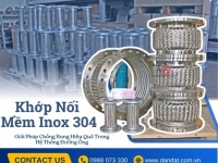 Khớp nối mềm kim loại/ Khớp nối chống rung máy bơm/ Khớp giảm rung inox/ Mối nối mềm