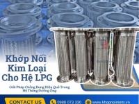 Khớp nối mềm kim loại/ Khớp nối chống rung máy bơm/ Khớp giảm rung inox/ Mối nối mềm