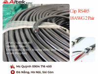 Cáp tín hiệu RS485 2 Pair 18 AWG 2x2x0.75mm2 Đà Nẵng, Hà Nội, Sài Gòn