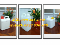 Cung cấp bình nhựa 2 lít trắng, can 5 lít vàng đựng hóa chất bệnh viện