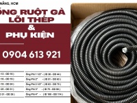 Kho phân phối ống ruột gà lõi thép bọc nhựa tại Đà Nẵng, Hà Nội, HCM