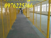 Sản xuất và thi công vách lưới ngăn kho cho nhà máy, khu công nghiệp