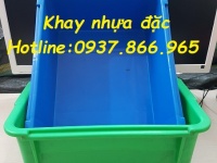 Thùng nhựa đặc, thùng cơ khí, khay nhựa đựng buloong, bán thùng nhựa