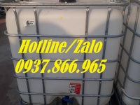 Bồn cũ sử dụng 1 lần độ mới  90%, tank 1000l mới, bồn 1000l đựng chất lỏng