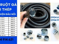 Ống ruột gà lõi thép / đầu nối ống Đà Nẵng, HCM, Hà Nội