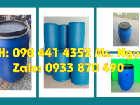 Thùng phuy nhựa mới giá gốc, thùng phi nhựa HDPE đựng thực phẩm đông lạnh
