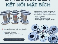 Khớp nối mềm inox/ Khớp nối mềm nối bích/ Khớp nối mềm công nghiệp