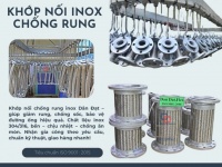 Khớp nối mềm inox/ Khớp nối mềm nối bích/ Khớp nối mềm công nghiệp