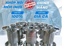 Khớp nối mềm inox/ Khớp nối mềm inox chịu nhiệt/ Khớp nối mềm kết nối mặt bích