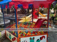 Nhà banh sắt trẻ em, nhà banh lục giác trẻ em ngoài trời