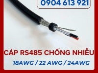 Cáp tín hiệu RS485 xoắn chống nhiễu 2 lớp 24AWG 1 PAIR ( 2 lõi)