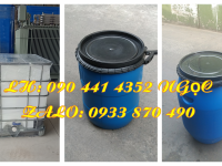 Nhập khẩu thùng phuy nhựa 60 lít đựng hàng đông lạnh, thùng phi nhựa 120 lít muối dưa cà 