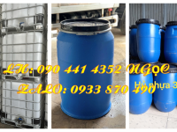 Nhập khẩu thùng phuy nhựa 60 lít đựng hàng đông lạnh, thùng phi nhựa 120 lít muối dưa cà 