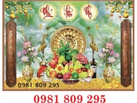 Tranh gạch 3D cho phòng thờ – giữ trọn nét thiêng