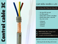 Cáp tín hiệu không lưới/ có lưới chống nhiễu 3x0.5, 3x0.75, 3x1.0, 3x1.5