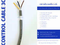 Cáp tín hiệu không lưới/ có lưới chống nhiễu 3x0.5, 3x0.75, 3x1.0, 3x1.5