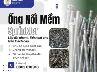 Ống mềm sprinkler, ống mềm nối đầu phun sprinkler, ống mềm inox chữa cháy, flexible sprinkler hose