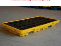 PALLET NHỰA CHỐNG TRÀN THÀNH THẤP LOẠI 2 PHUY. MUA HÀNG LH: 0964018718