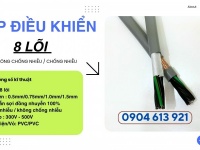 Cáp điều khiển tín hiệu 8x0.5/8x0.75/8x1.0/8x1.5 Altek Kabel