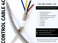 Cáp điều khiển 4x0.5, 4x0.75, 4x1.0, 4x1.5 Đà Nẵng, Huế, Quảng Ngãi