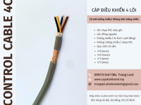 Cáp điều khiển 4x0.5, 4x0.75, 4x1.0, 4x1.5 Đà Nẵng, Huế, Quảng Ngãi