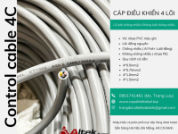 Cáp điều khiển 4x0.5, 4x0.75, 4x1.0, 4x1.5 Đà Nẵng, Huế, Quảng Ngãi